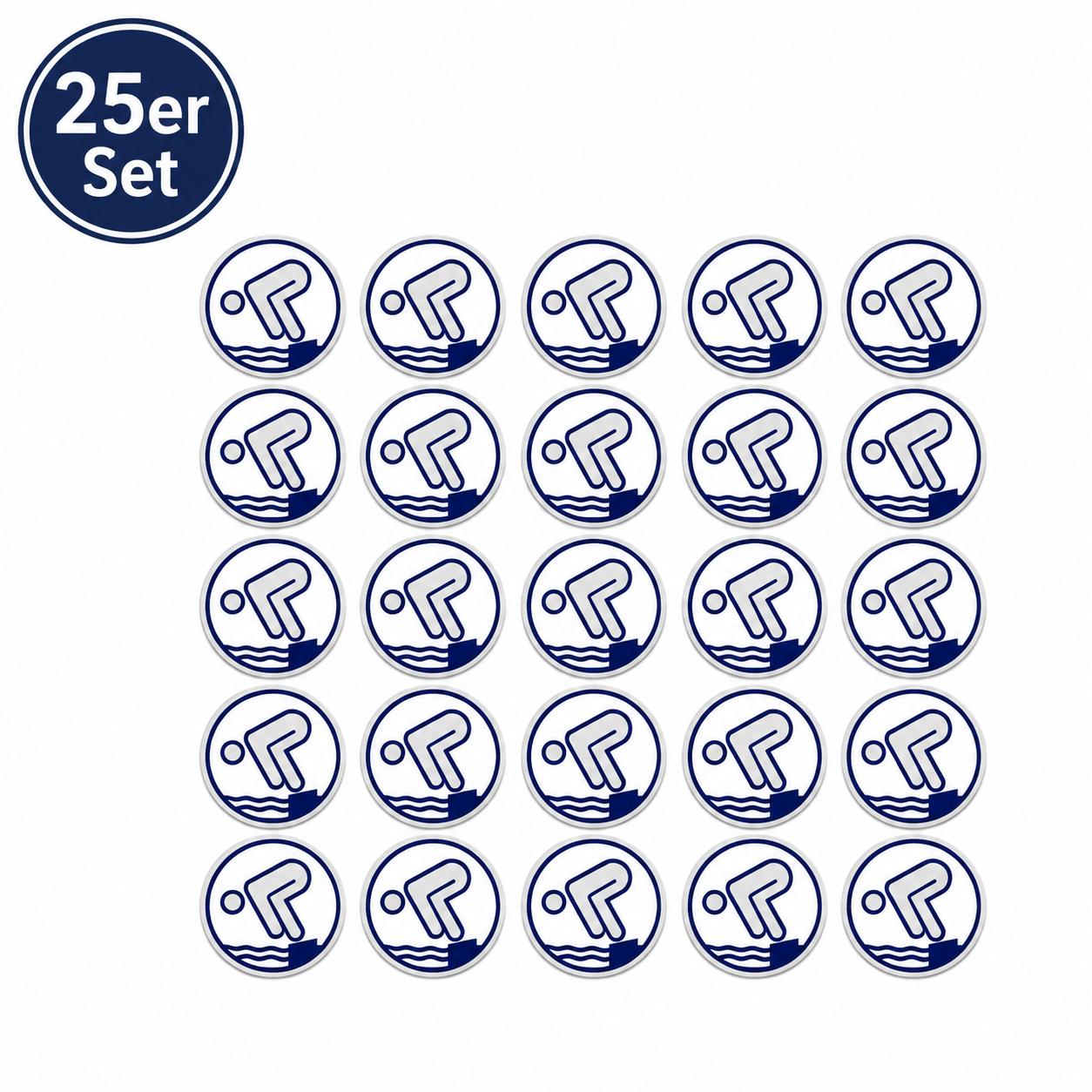 25er Set DSA Silber Schwimmabzeichen